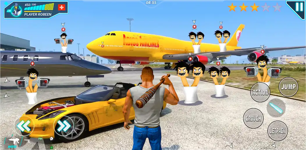 Play Skibi Gangster Toilet Fight  and enjoy Skibi Gangster Toilet Fight with UptoPlay