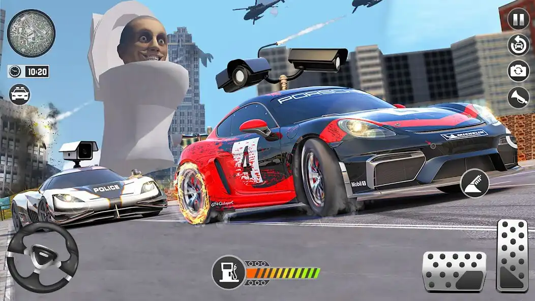 Play Skibydi Toilet Attack: Car War  and enjoy Skibydi Toilet Attack: Car War with UptoPlay