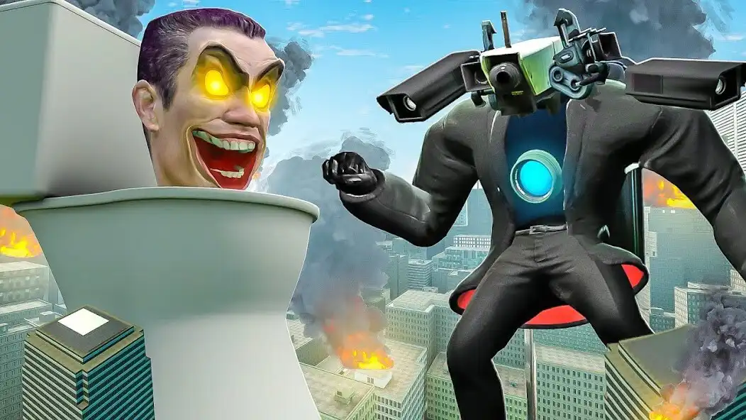 Play Skibydi Toilet vs Cameraman as an online game Skibydi Toilet vs Cameraman with UptoPlay