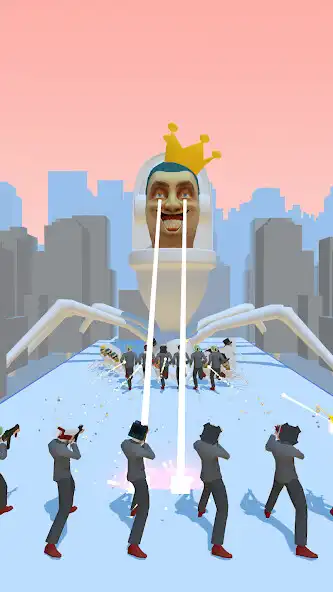Play Skibydy Runner: Toilet Battle  and enjoy Skibydy Runner: Toilet Battle with UptoPlay