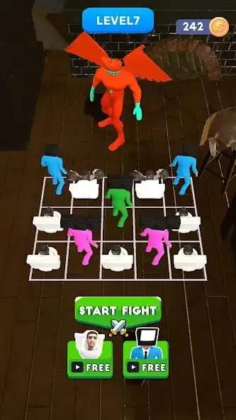 Play Skibydy Toilet Merge Monsters as an online game Skibydy Toilet Merge Monsters with UptoPlay