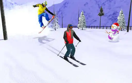 Play Skiing Adventure VR as an online game Skiing Adventure VR with UptoPlay