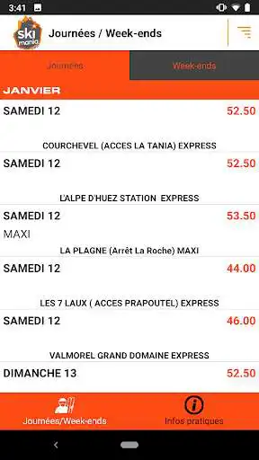 Play Skimania as an online game Skimania with UptoPlay