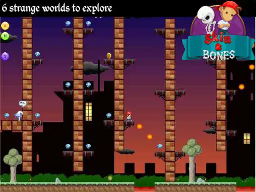 Play APK Skin and Bones - retro style platform game  and enjoy Skin and Bones - retro style platform game with UptoPlay com.addictive247.skinandbones