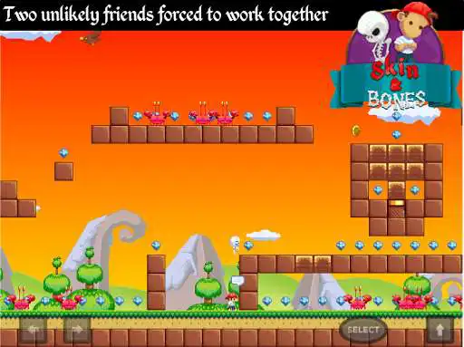 Play APK Skin and Bones - retro style platform game  and enjoy Skin and Bones - retro style platform game with UptoPlay com.addictive247.skinandbones