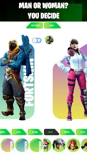 Play Skin creator FBR Fortskin rev as an online game Skin creator FBR Fortskin rev with UptoPlay