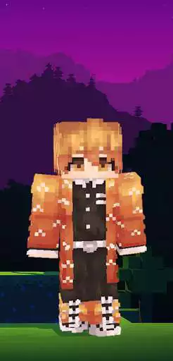 Play Skin Demon Slayer for Minecraft as an online game Skin Demon Slayer for Minecraft with UptoPlay