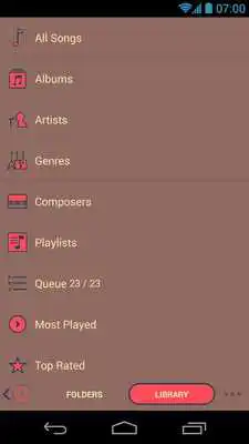 Play Skin for Poweramp v2 Flat Vintage