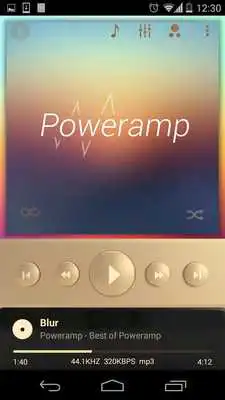 Play Skin for Poweramp v2 Gold