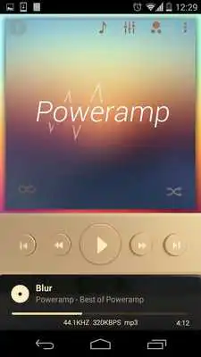 Play Skin for Poweramp v2 Gold