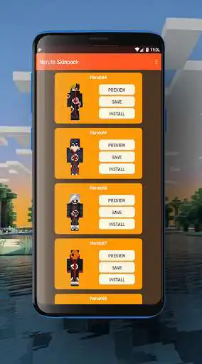 Play Skinpack Naruto for Minecraft as an online game Skinpack Naruto for Minecraft with UptoPlay