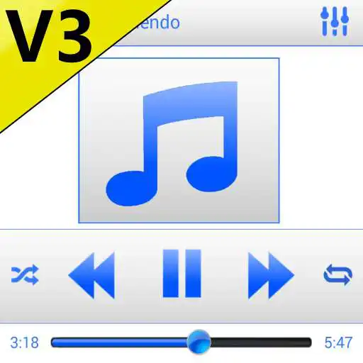 Free play online SKIN PLAYERPRO V3 WHITE BLUE  APK