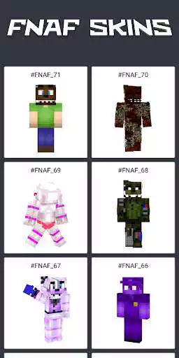 Play Skins fnaf for Minecraft as an online game Skins fnaf for Minecraft with UptoPlay