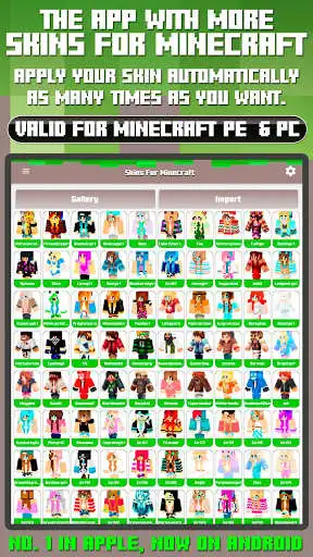 Play Skins - for Minecraft PE  PC