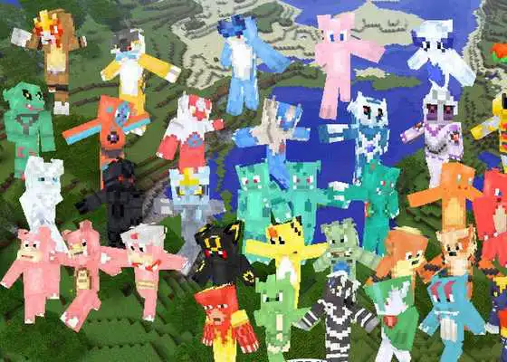 Play Skins Pokemon FireRed for Minecraft!