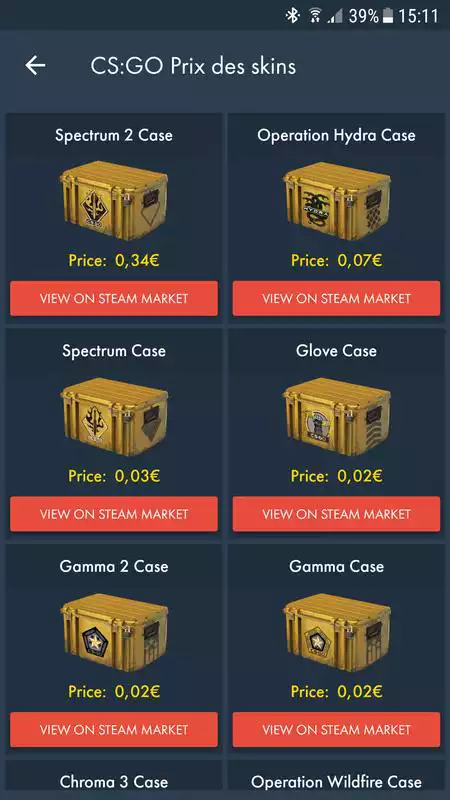 Play Skins prices for CS:GO