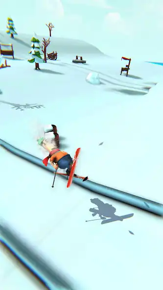 Play Ski Run 3D as an online game Ski Run 3D with UptoPlay