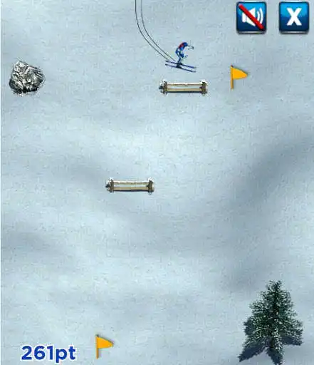 Play Ski Rush 2021 as an online game Ski Rush 2021 with UptoPlay