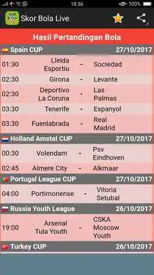 Play Skor Bola Langsung (Live)