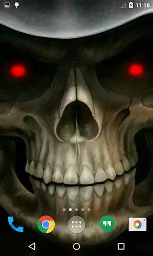 Play Skull 3D Live Wallpaper