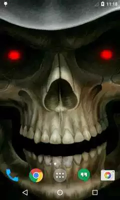 Play Skull 3D Live Wallpaper