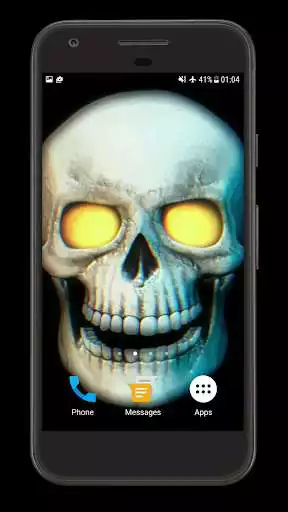 Play Skull 3D Video Theme Wallpaper  and enjoy Skull 3D Video Theme Wallpaper with UptoPlay