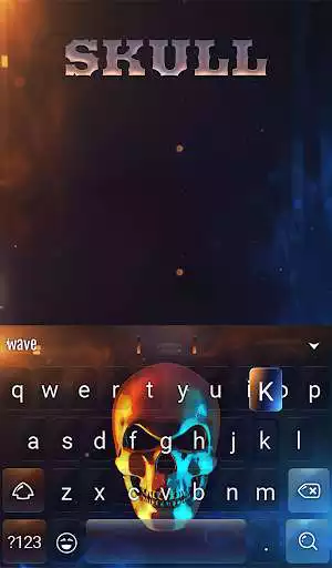 Play Skull Animated Keyboard + Live Wallpaper as an online game Skull Animated Keyboard + Live Wallpaper with UptoPlay