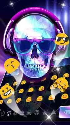 Play Skullcap DJ keyboard Theme