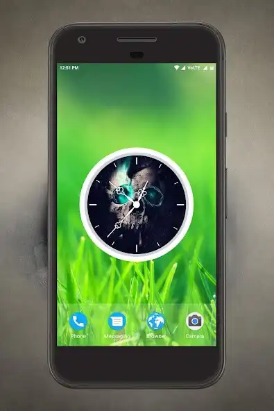 Play Skull Clock Live Wallpaper