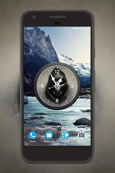 Play Skull Clock Live Wallpaper
