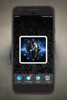 Play Skull Clock Live Wallpaper