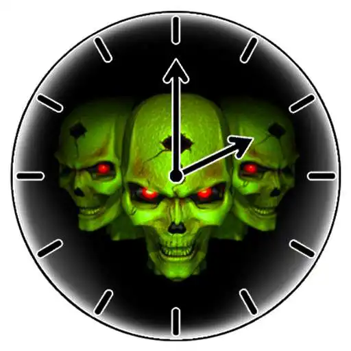 Free play online Skull Clock Widget APK Free play online Skull Clock Widget APK