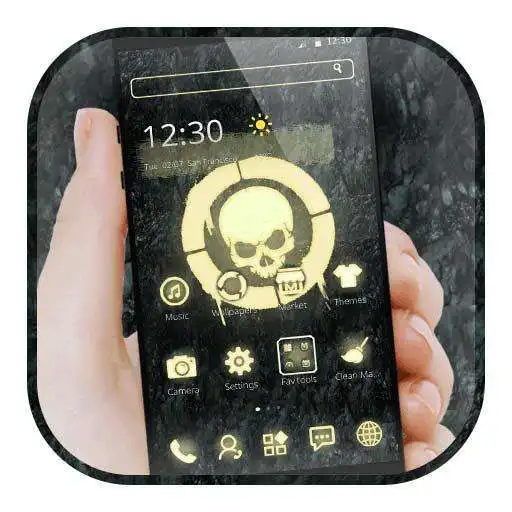 Free play online Skull Cool Black Gold  APK