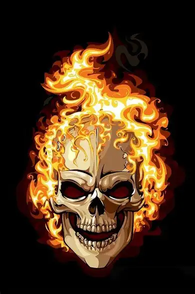 Play Skull - Flaming Skull Wallpapers  and enjoy Skull - Flaming Skull Wallpapers with UptoPlay
