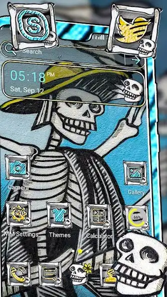 Play Skull Graffiti Launcher Theme  and enjoy Skull Graffiti Launcher Theme with UptoPlay