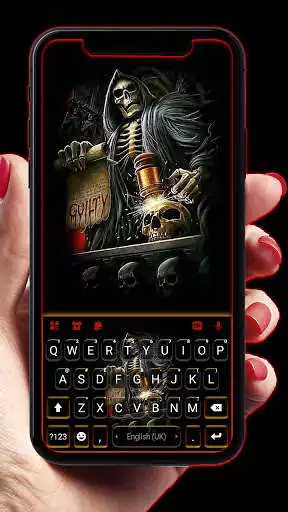 Play Skull Judge Keyboard Background  and enjoy Skull Judge Keyboard Background with UptoPlay