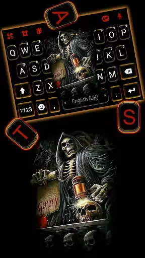 Play Skull Judge Keyboard Background as an online game Skull Judge Keyboard Background with UptoPlay
