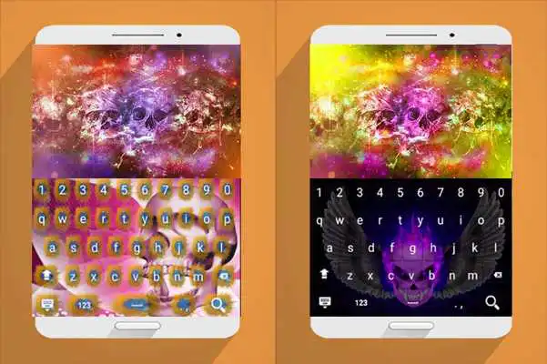 Play skull keyboard theme 3 free