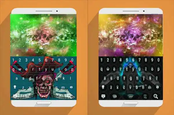 Play skull keyboard theme 3 free