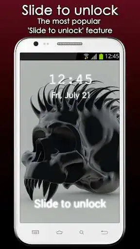 Play Skull Lock Screen Wallpaper as an online game Skull Lock Screen Wallpaper with UptoPlay