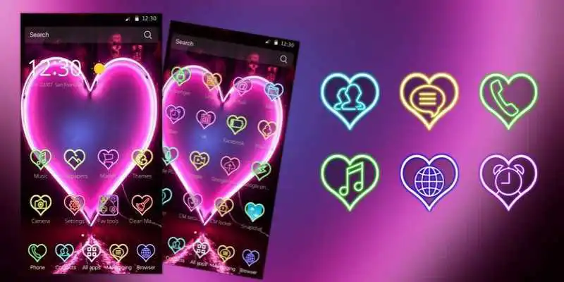 Play skull Neon Pink Heart Play skull Neon Pink Heart