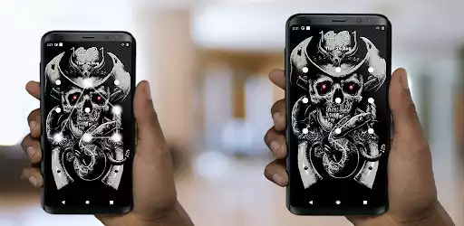 Play Skull Pattern Lock Screen as an online game Skull Pattern Lock Screen with UptoPlay