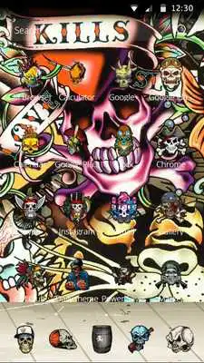 Play skull Street Graffiti theme Play skull Street Graffiti theme