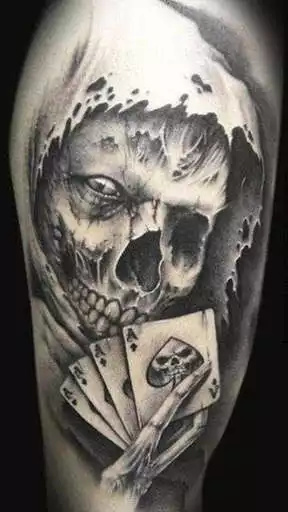 Play Skull Tattoo Designs