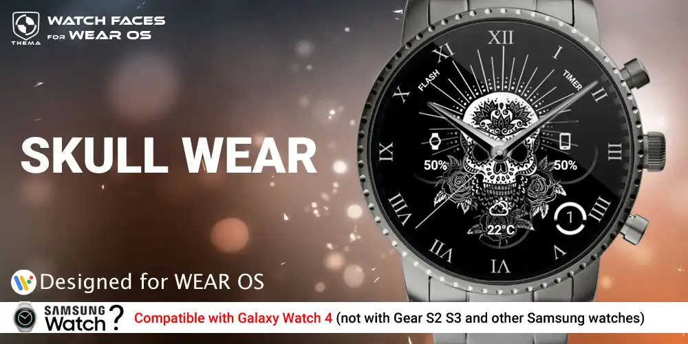 Play Skull Wear Watch Face  and enjoy Skull Wear Watch Face with UptoPlay
