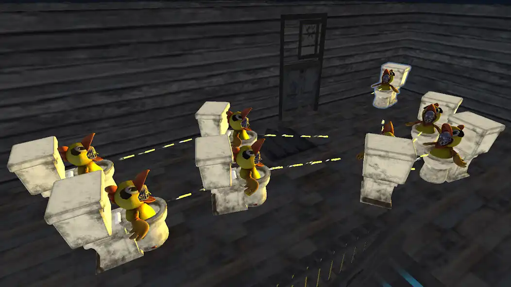 Play Skybidi Shooting Toilet Game as an online game Skybidi Shooting Toilet Game with UptoPlay