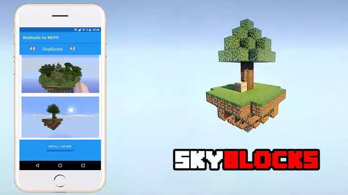 Play SkyBlock Island Survival Map for MCPE