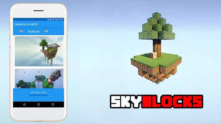 Play SkyBlock Island Survival Map for MCPE