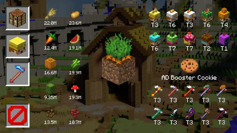 Play SkyBlock Lite : Farming Island  and enjoy SkyBlock Lite : Farming Island with UptoPlay