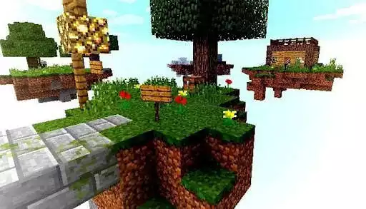 Play Skyblock map game for Minecraft  and enjoy Skyblock map game for Minecraft with UptoPlay